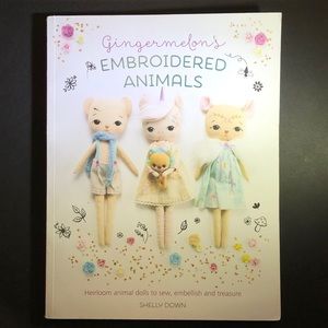 Gingermelon’s Embroidered Animals book by Shelly Down